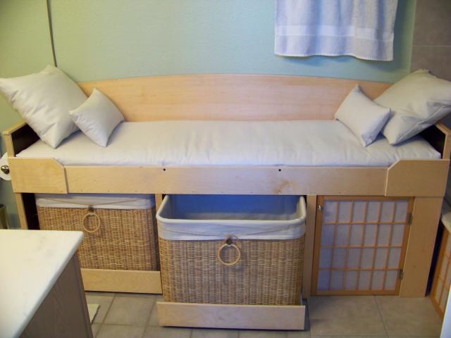 Laundry and Reading Bench