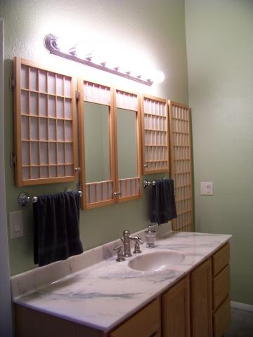 Counter Top and custom medicine cabinets.