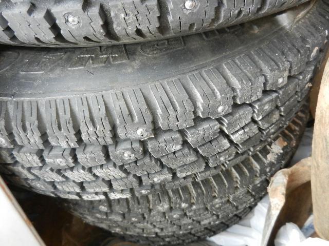 Winter Snow Studded Tires on Rims